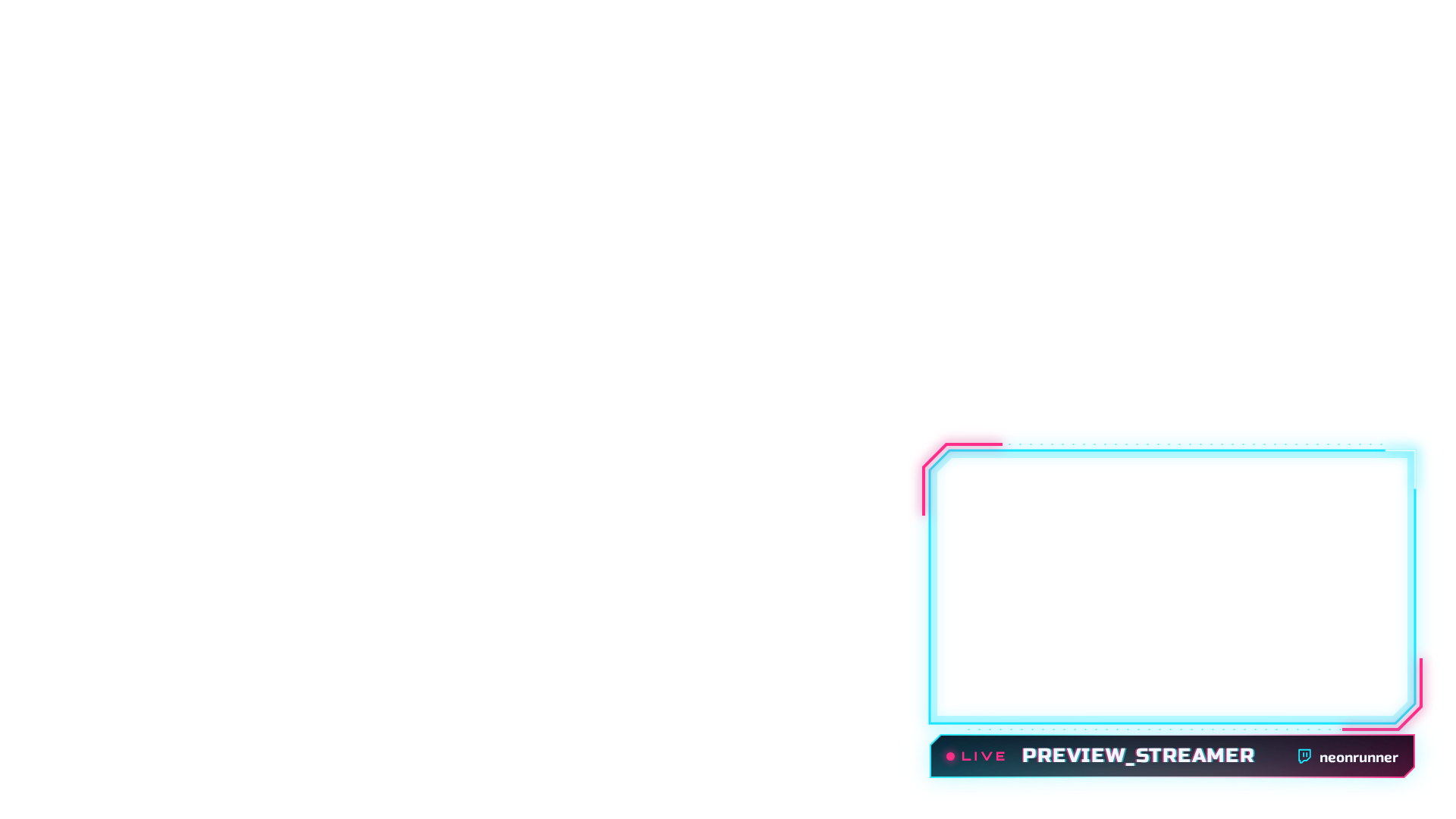 Neon District Webcam Frame preview