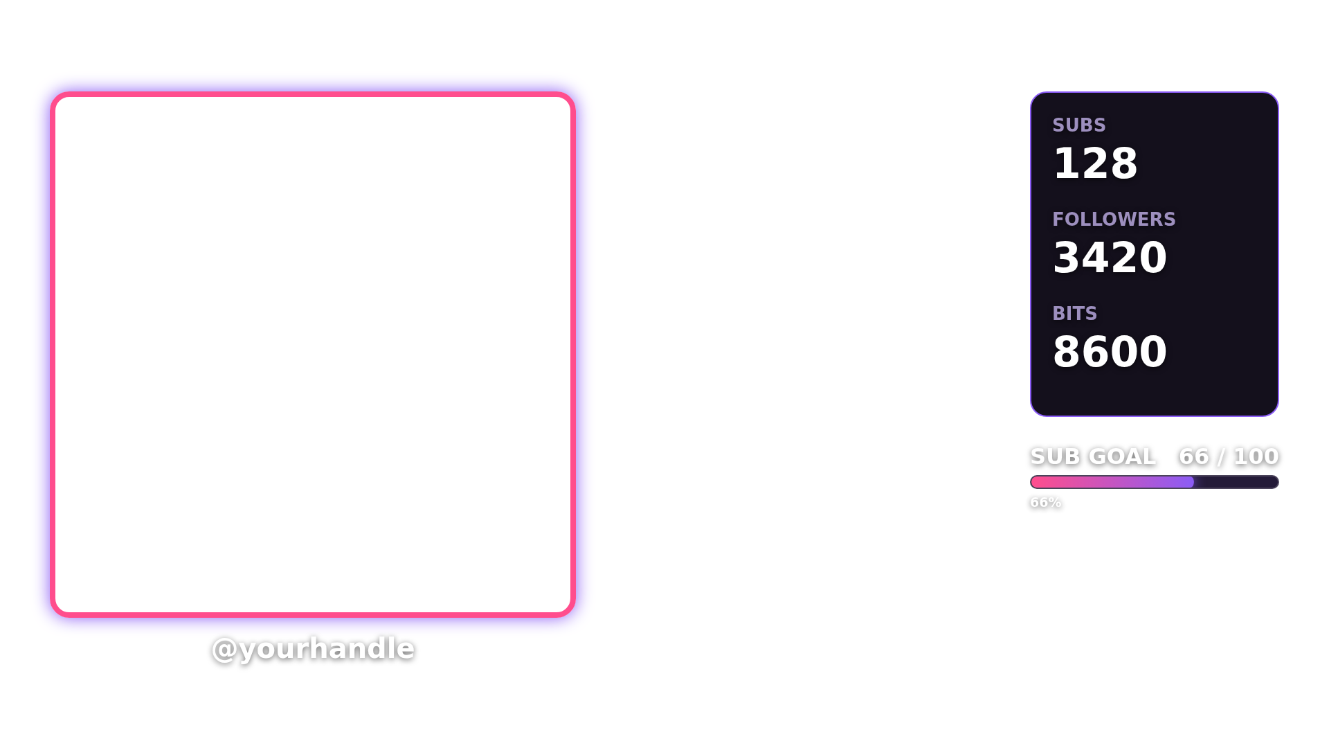 Neon Webcam overlay preview