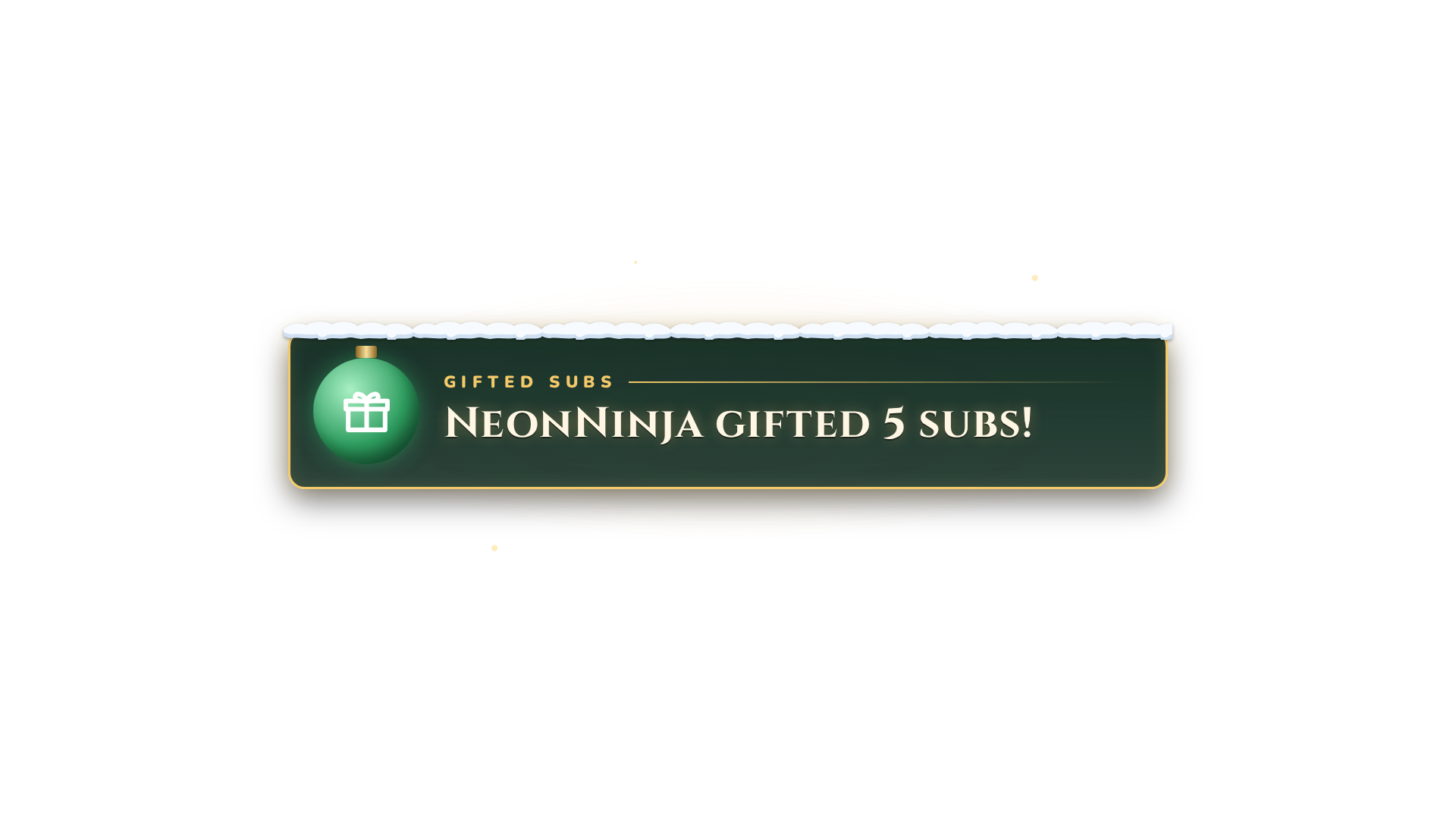 Cozy Christmas Alert Box preview