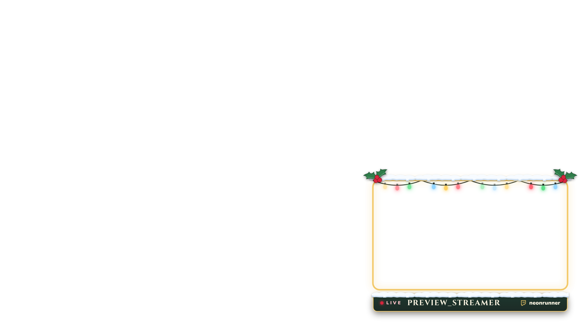 Cozy Christmas Webcam Frame preview